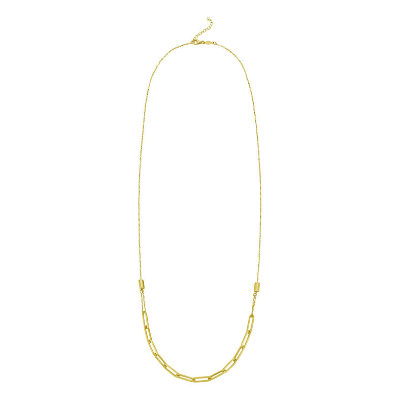 Paperclip Link Chain 26" in 14k Yellow Gold image number null